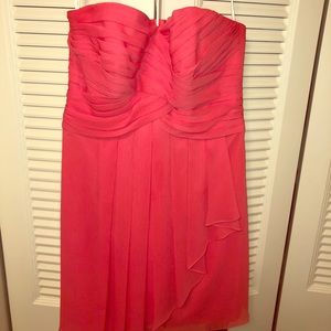 David’s Bridal crinkle chiffon dress